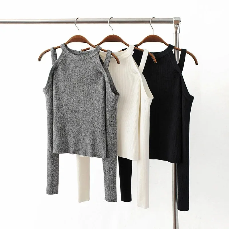In Europe the spring of 2017 new women's fashion sexy Strapless big sweater coat TT826 1209 | Женская одежда