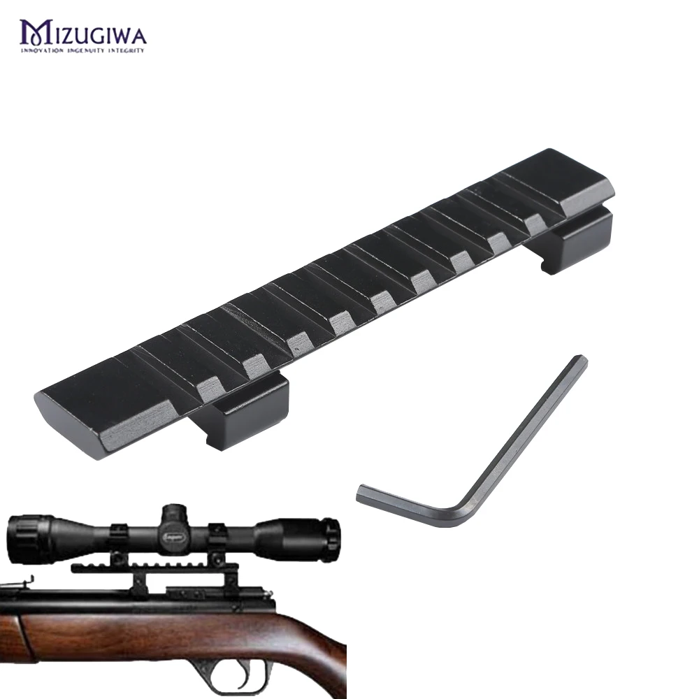 

Scope Mount 11mm to 20mm Picatinny Rail Adapter Weaver Rail 10 Slots 124mm Length for Hunting Rifle Air Gun Scope Laser caza