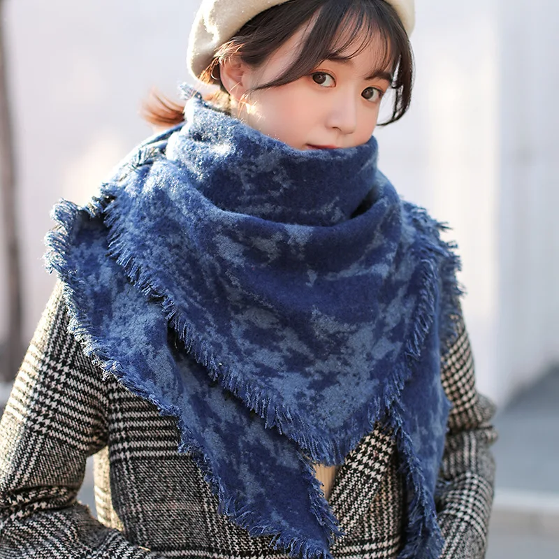 Треугольная шаль для женщин осень и зима утепленное кашемировое пальто Sansu очень