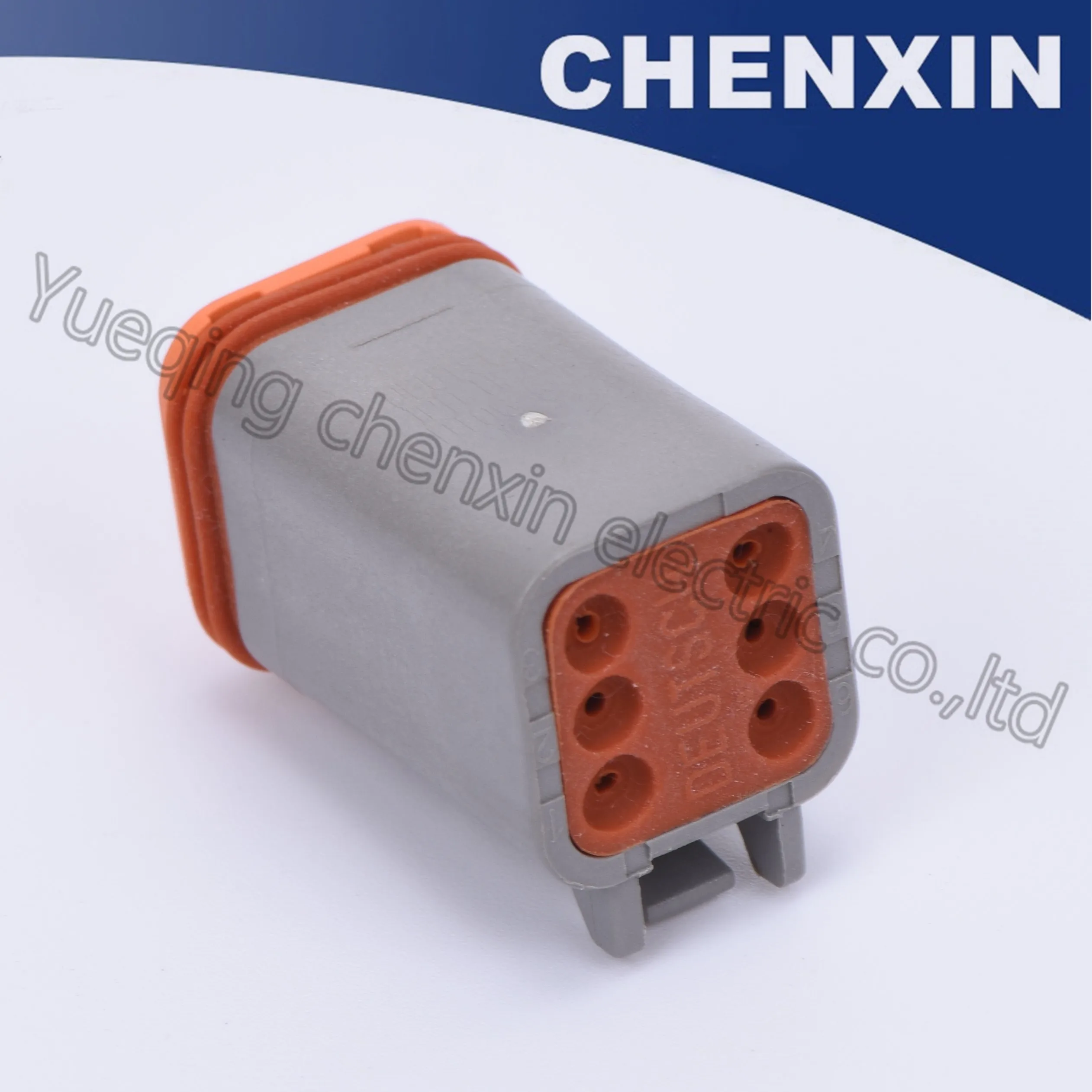 Серый 6 контактный автомобильный фонарь 1 Женский DT серии 22 16AWG с печатной