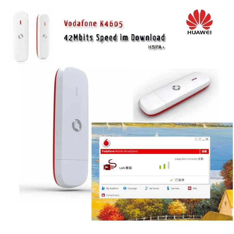 Лот из 10 Разблокировки Huawei Vodafone k4605 hspa + usb модем 42 Мбит/с 4G PK huawei E372 E3131 E367|hspa usb|lot oflot