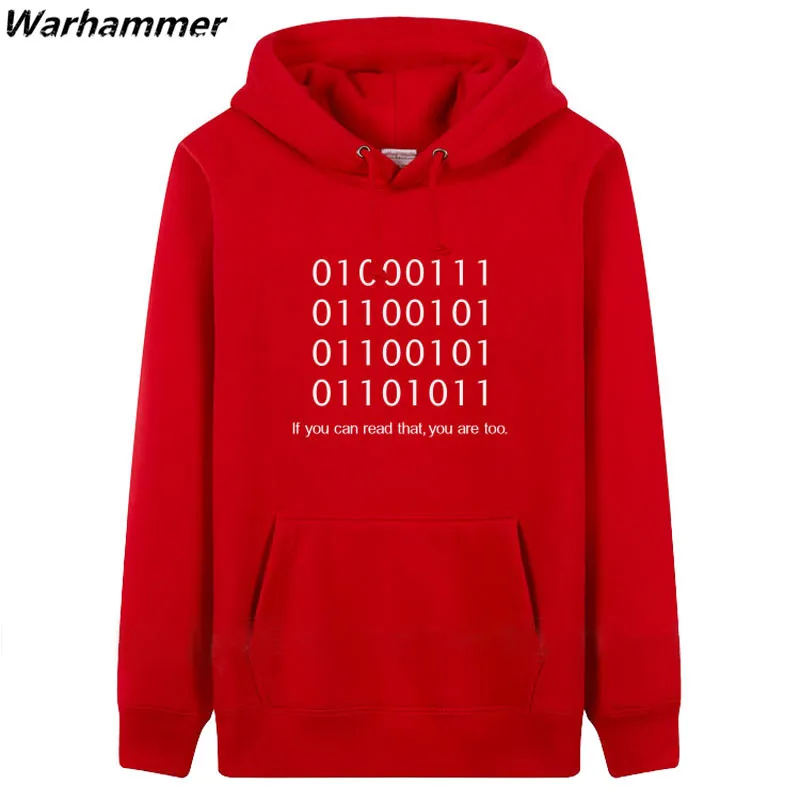 Geek Мужские кофты с капюшоном густой шерсти куртка DIY печати текста логотип Моды