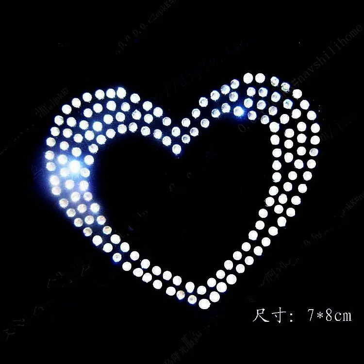 4 шт./лот наклейка с рисунком сердца стразы горячей фиксации кристалл жемчуг