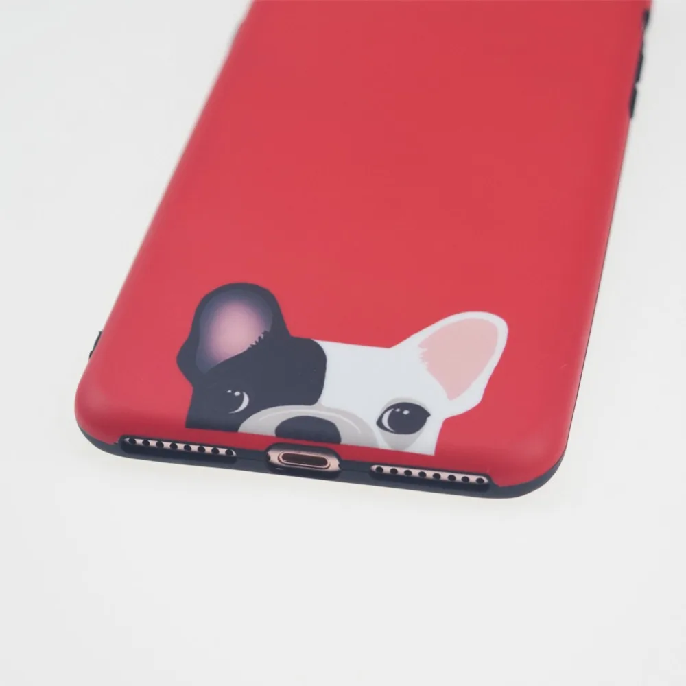 FACEVER милые французские чехлы для телефонов с бульдогом для IPhone X 10 6 6s 7 8 Plus Kawaii Dogs матовый Силиконовый чехол с защитой от отпечатков пальцев