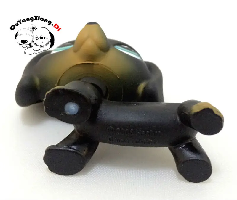 CWG052 Pet Shop черная такса собака Teckel щенок голубые глаза экшн-фигурка милый | Игрушки