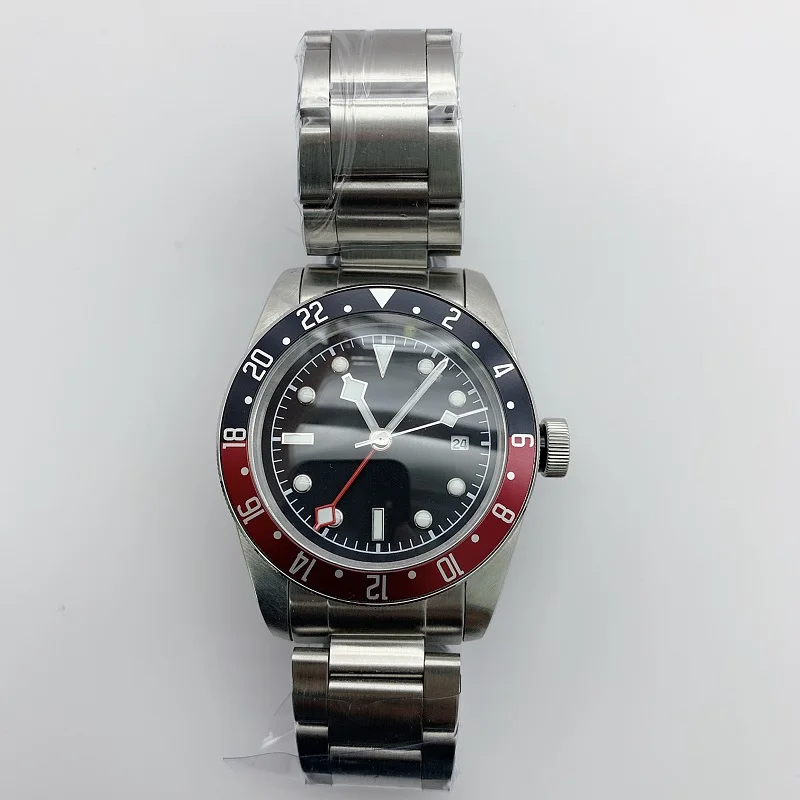 Роскошные брендовые автоматические механические часы Black bay GMT M79830RB, военные спортивные часы для плавания, механические часы из нержавеющей стали для мужчин
