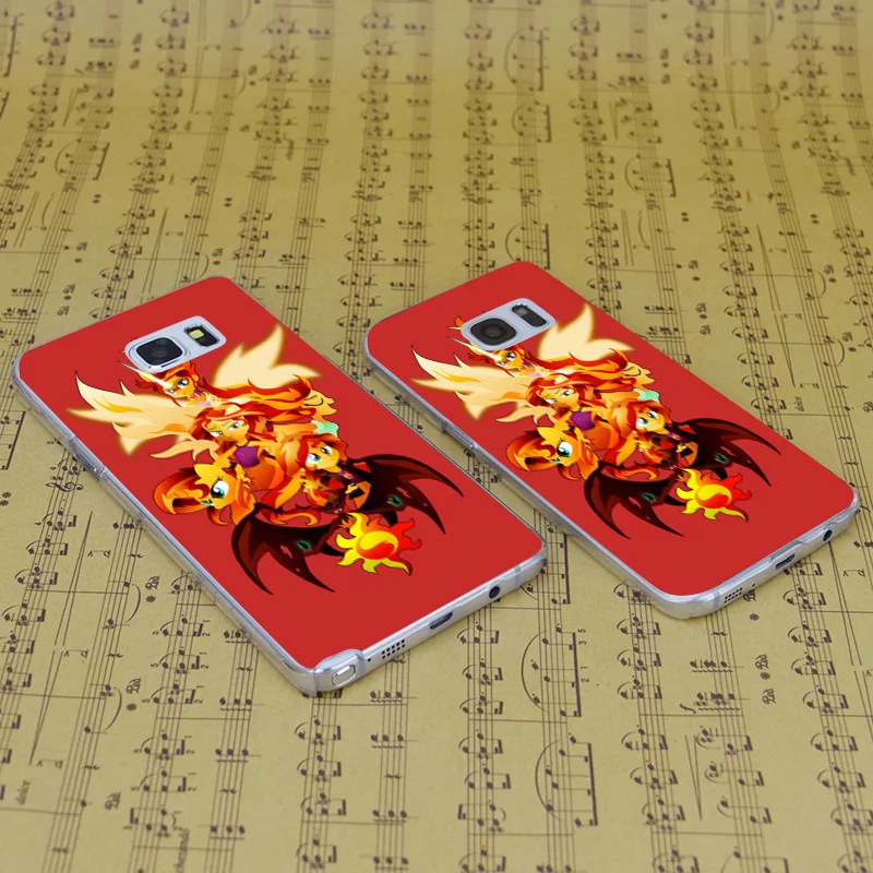 Dream Фокс b3700 Сансет Шиммер Прозрачный жесткий чехол для Samsung Galaxy S 4 5 6 7 8 мини край