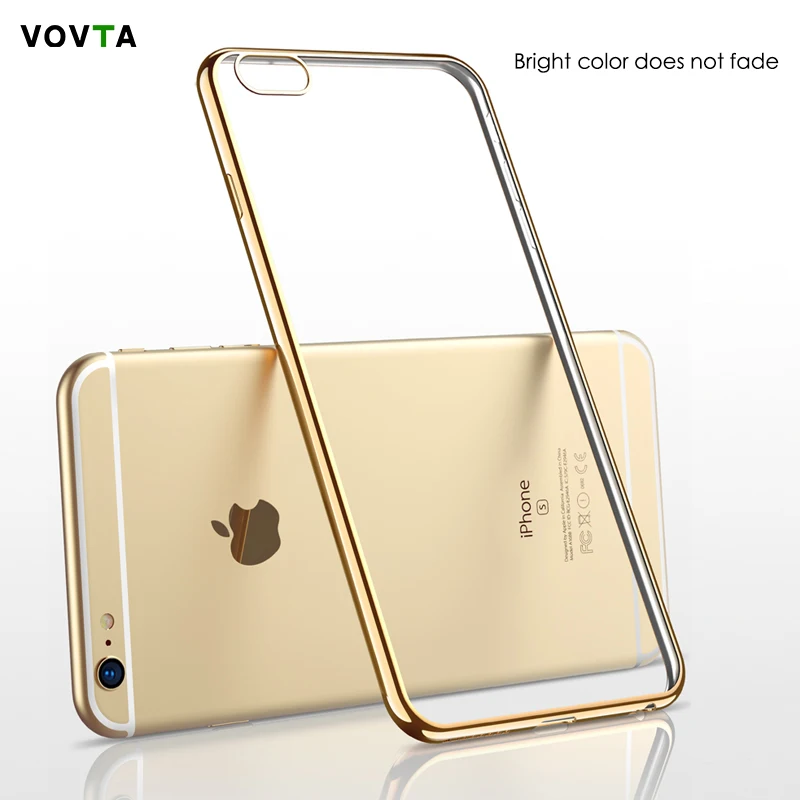 VOVTA 5s для iPhone 6 s e 5 чехол из прозрачного силикона милые мягкие Роскошные Чехлы