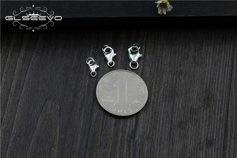 10 шт. стерлингового серебра 925 пробы DIY браслет пряжки для ожерелья пружинная