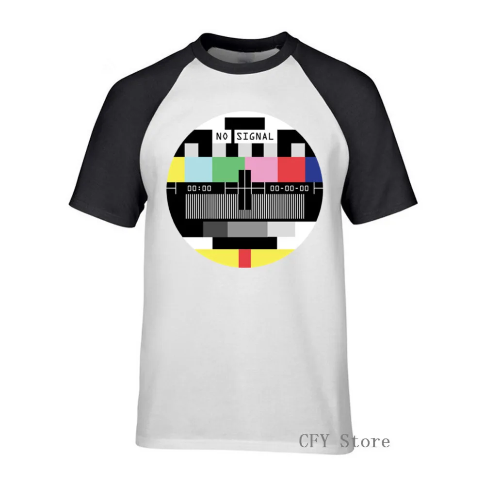 Новейшая Стильная мужская футболка 2019 летняя с векторным телевидением без