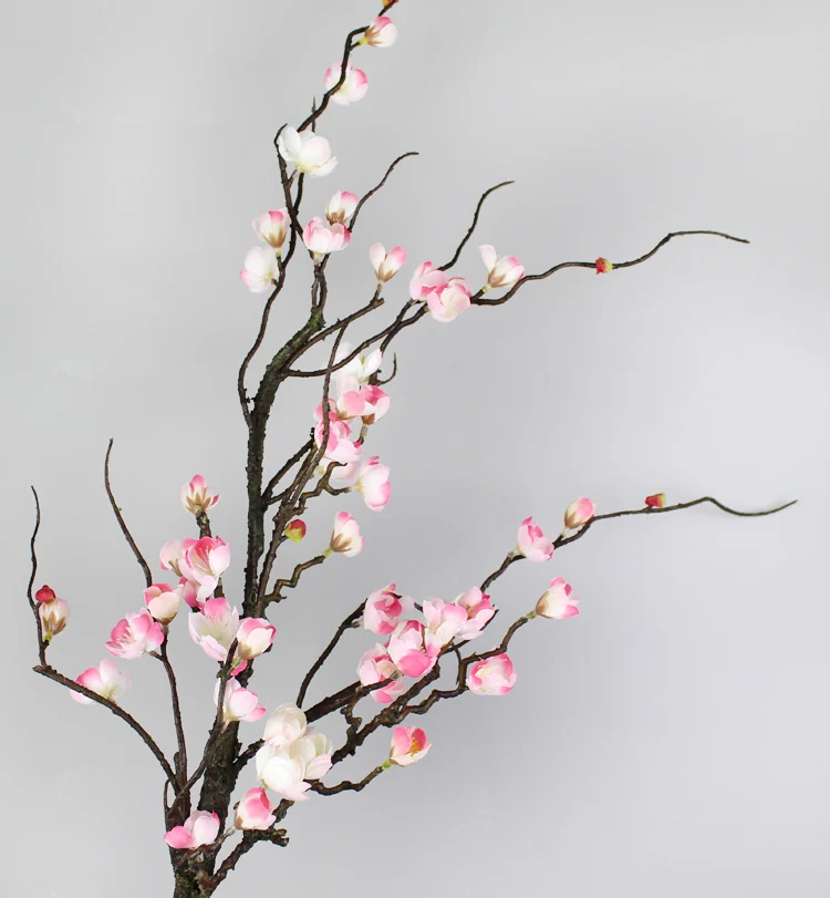 Крытый настоящий сенсорный Китайский шелковый цветок сливы Дерево домашний сад