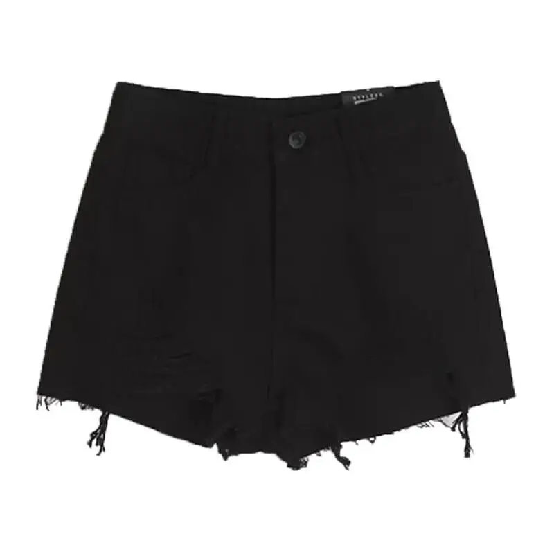 S-XL 2XL 3xl 4xl 5XL размера плюс 2019 летние джинсовые шорты с высокой талией рваные джинсы