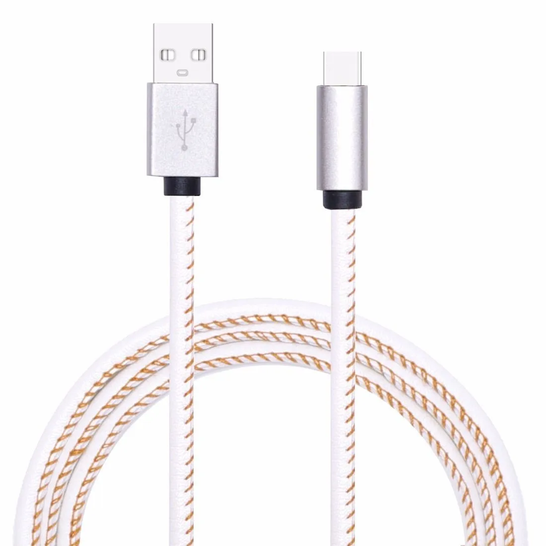 Белый USB кабели для Iphone X, 8, 7, 6 Plus, 6s, 5, 5S, Se, Ipad 2, Mini, 1 м, модный плетеный usb-кабель из искусственной кожи, кабели для быстрой зарядки - Цвет: Белый