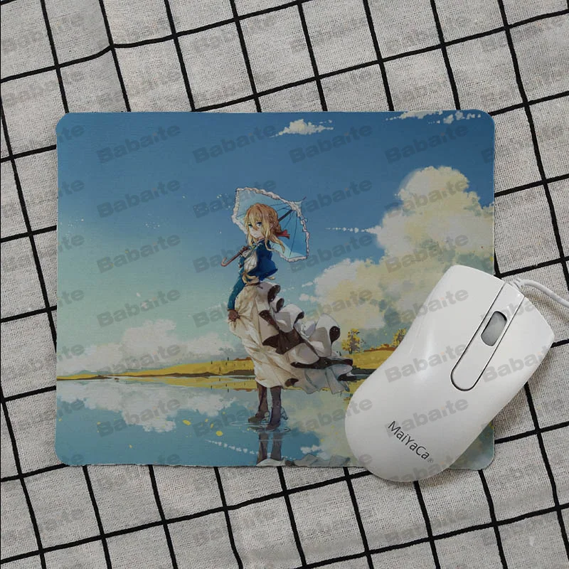 Babaite забавные фиолетовые клавиатуры Evergarden игровые коврики для мыши Гладкий коврик для письма настольные компьютеры мат игровой коврик для мыши
