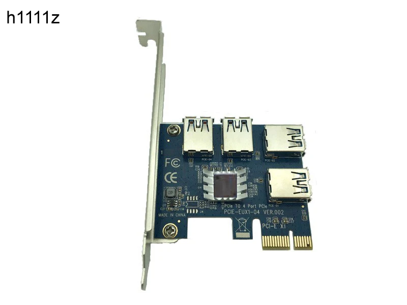 4 слота PCI E 1 Express 16X слот Внешняя Райзер карта адаптер плата PCIe порт множитель