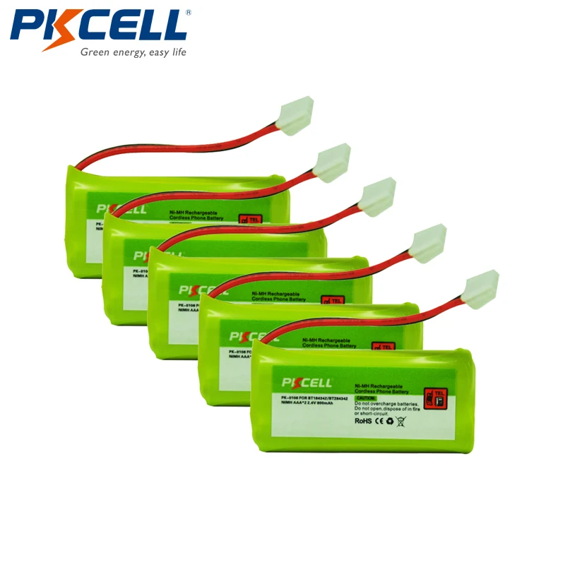 5 шт. PKCELL аккумуляторная батарея для телефона AT&T Lucent 3101 3111 EL51109 EL51209 BT8001 BT184342 BT284342| |
