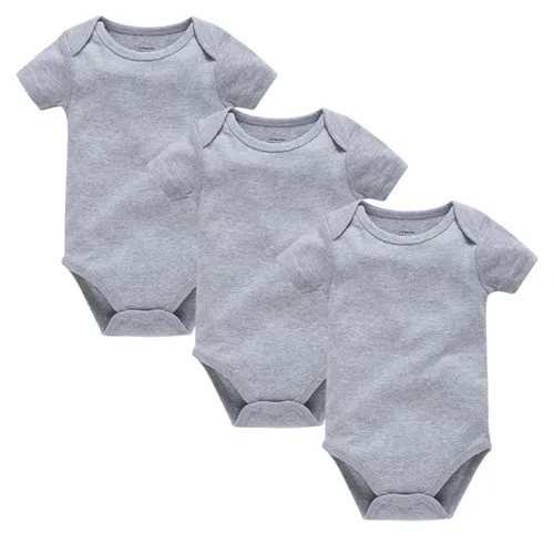 3PCS/lot 5PCS/lot 7PCS/lot 8PCS/lot Baby Boy Girl Clothes Short Sleeve Cotton Solid Baby Jumpsuit roupa de bebes Unisex Bodysuit - Цвет: 3HY2212