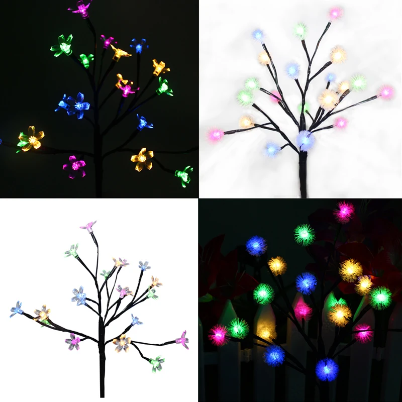 

LED Tree Light Solar Power 20 LEDs Garden Outdoor Landscape Lawn Light Christmas Tree Party Patio Fence Solar Lamp Luminaria