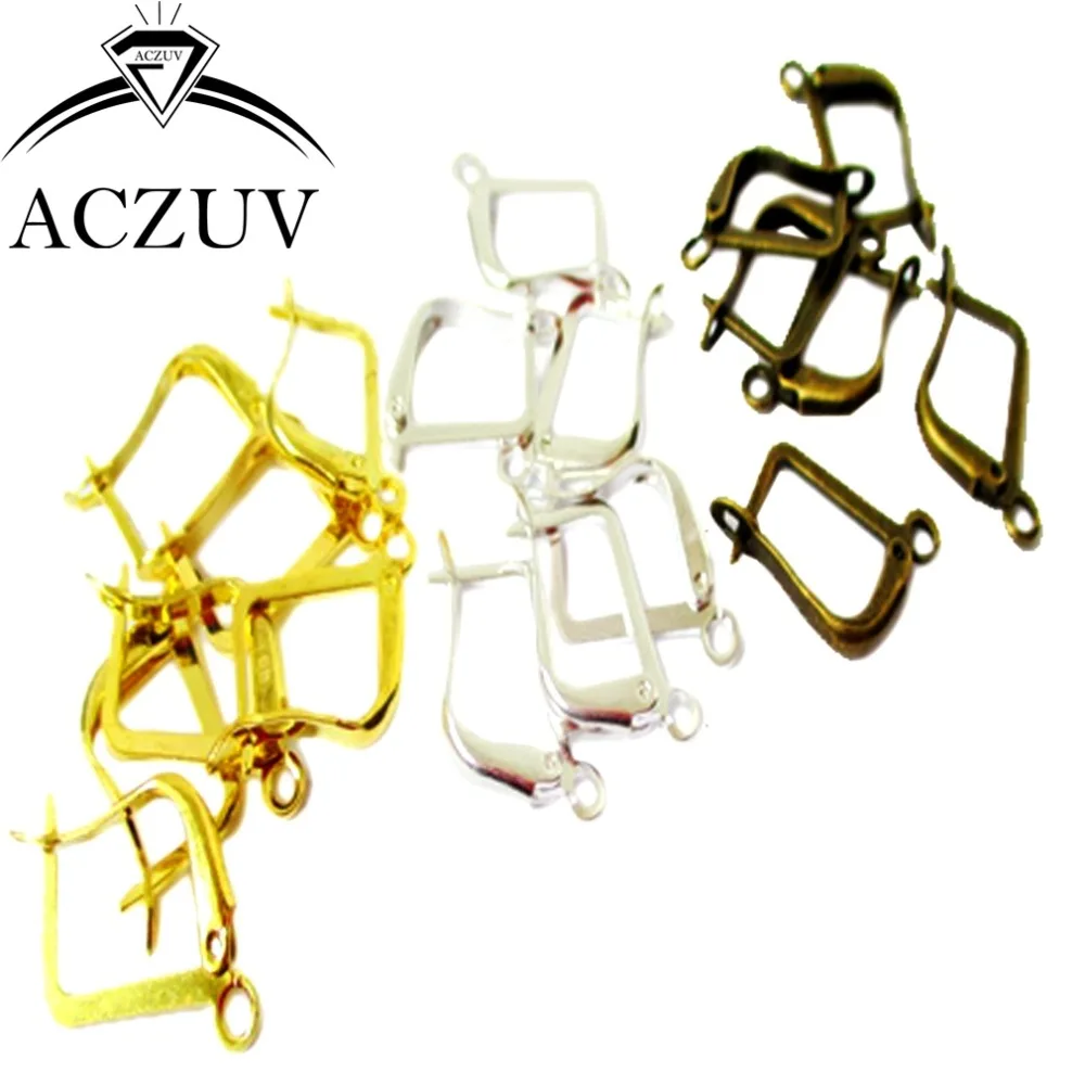 Серьги Leverback антикварные бронзовые/Серебристые/золотые крючки для сережек