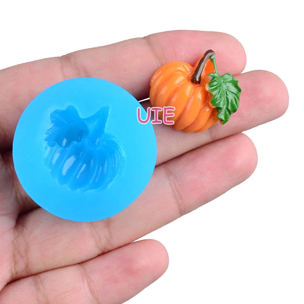 VYL010U Mini Pumpkin Flexible Silicone Mold Kawaii Miniat Sweets Kitsch Jewelry Charms (Clay Wax Epoxy Paste) | Дом и сад
