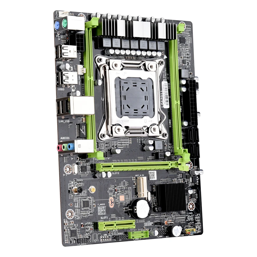 Kllisre X79 M2 материнская плата LGA2011 M ATX USB2.0 PCI-E NVME M.2 SSD поддержка памяти REG ECC и процессор Xeon E5