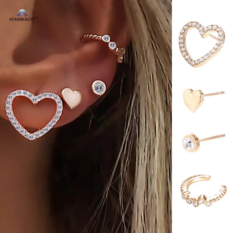 Starbeauty набор сережек для Пирсинга Ушей 4 шт./лот|Украшения тела| |
