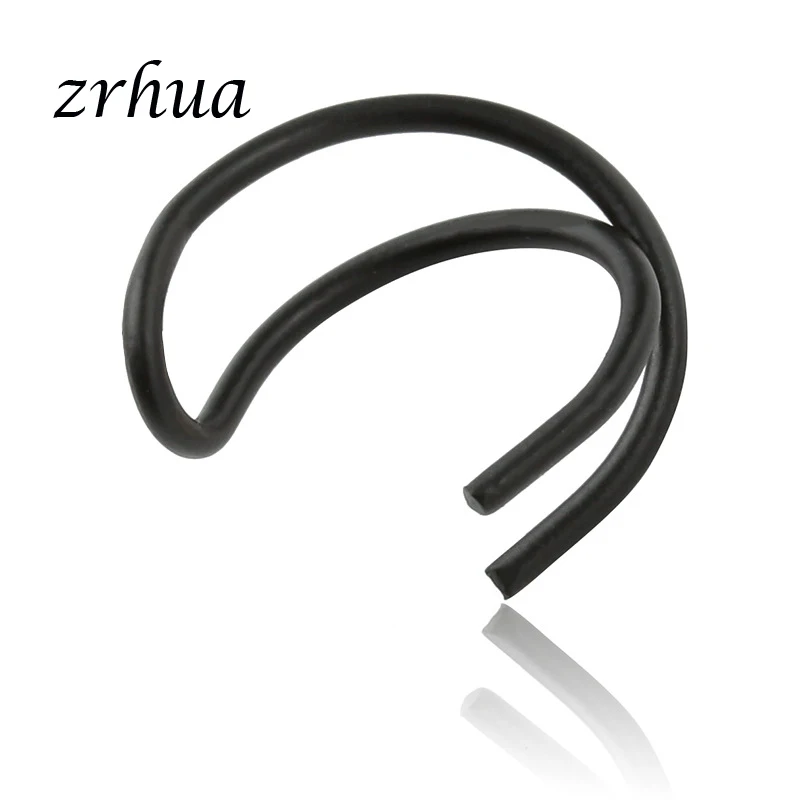 ZRHUA, новинка, полые серьги-клипсы для женщин, модные, металлические, прозрачные, простые серьги, элегантные, изящные, для девушек,, ювелирное изделие, подарок, одна штука