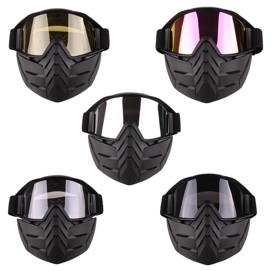 Airsoft Cool Tactical Mask Soft Bullet Dart Eye Protective Mirror Face Mask for Outdoor Paintball WG Shooting Protective Mask