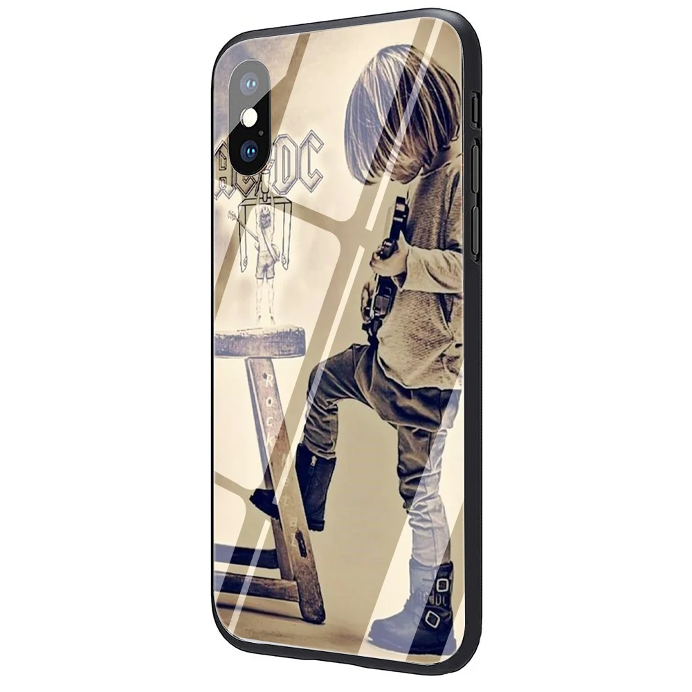 G7 Ac dc acdc чехол из закаленного стекла для телефона iPhone 5 5S 6 6S Plus 7 8 Plus X XS XR 11 Pro Max - Цвет: G7