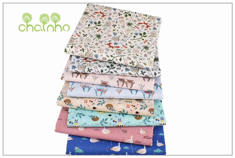 Chainho, Новая серия мультфильмов, печатная саржа хлопок/метр ткань, Лоскутная Ткань, DIY шитье и материал для стеганых изделий для малышей и детей