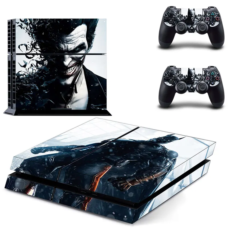 DC Joker VS Batman наклейка для PS4 наклейка для sony playstation 4 консоль и 2 контроллера наклейка для PS4 виниловая наклейка