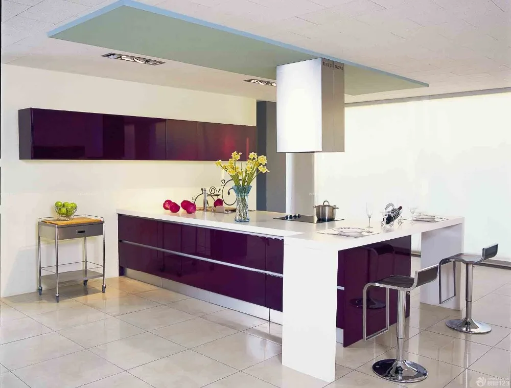 Удивительный кафе бар акриловая твердая поверхность Бука Деревянный кухонный