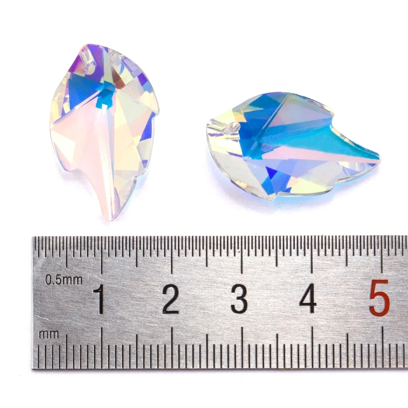 Бусины в виде листьев из австрийского стекла 25 мм 8 дюймов | Украшения и