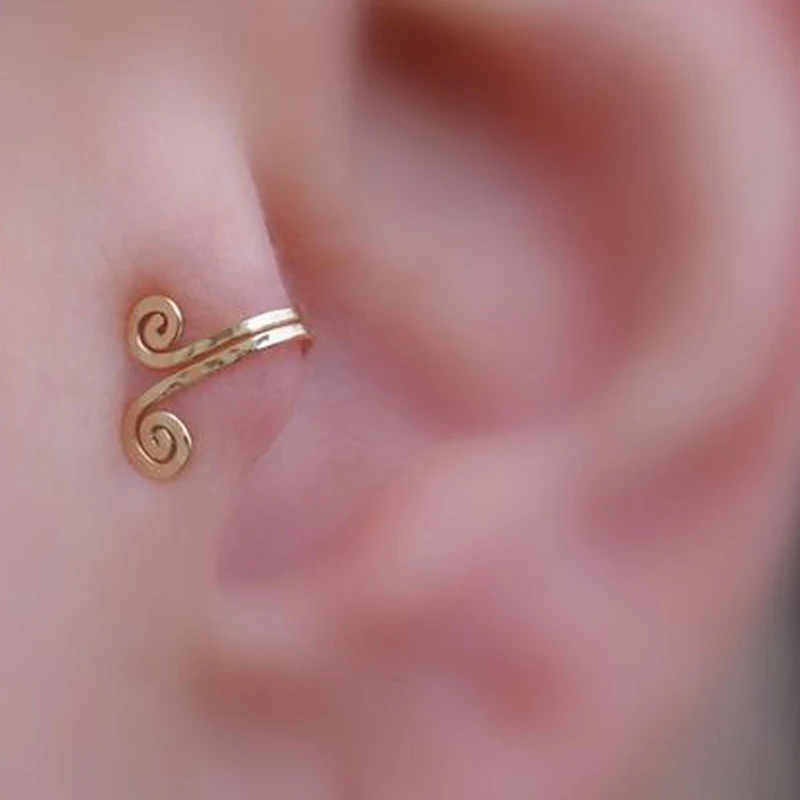 

Personlized BOHO Tibet Totem Alloy Clip Earring Punk Non Piercing Tragus Earring Ear Cuff Brincos 2019 Femme Bijoux