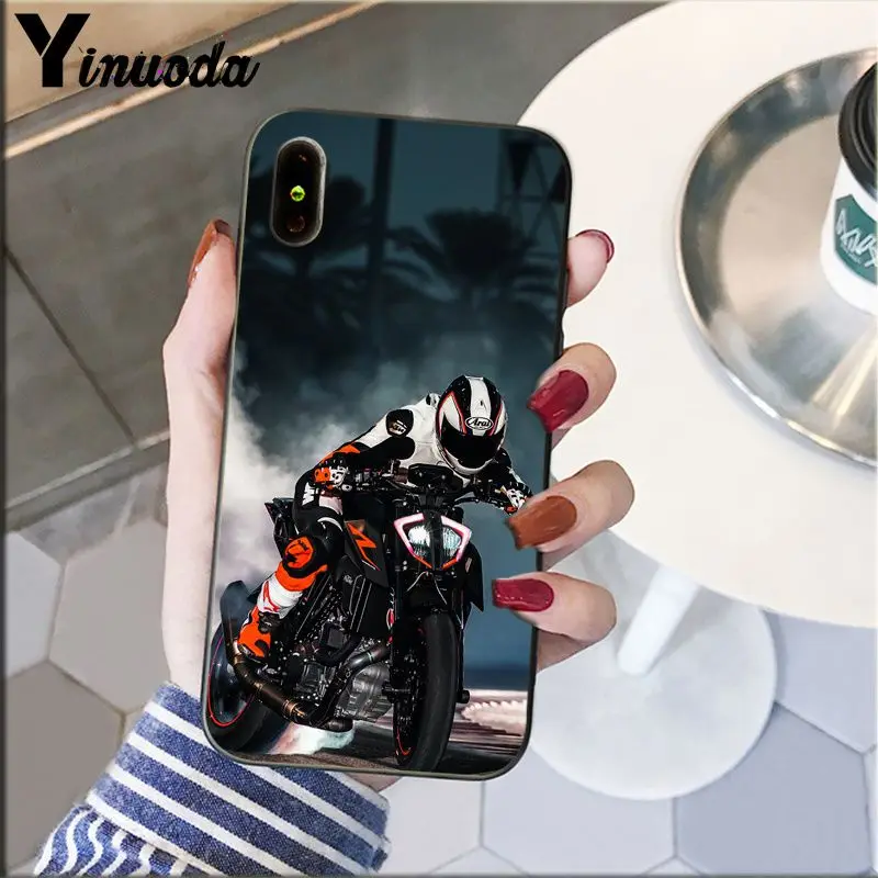 Yinuoda moto Cross moto rcycle спортивный чехол для телефона Fundas чехол для iPhone X XS MAX 6 6S 7 7plus 8 8Plus 5 5S XR