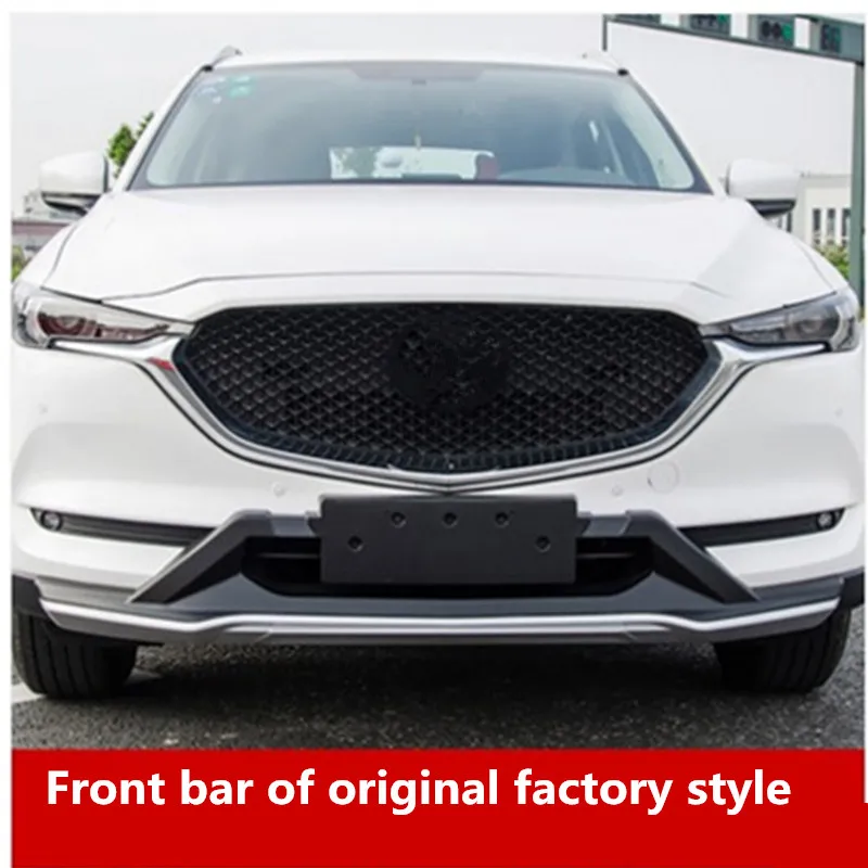 Автомобильный Стайлинг для Mazda CX-5 CX5 Передний+ задний бампер диффузор бампер Защита для губ защитная накладка ABS хромированная отделка - Цвет: A