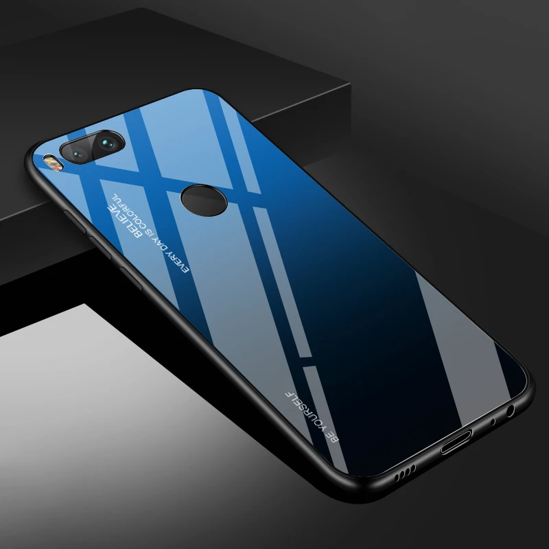 07 Чехол из закаленного стекла для Xiaomi mi x 3 2S Max 3 9 8 A2 Lite mi 8 mi 9 SE градиентный чехол для телефона Xiao mi Red mi 6A Note 7 6 Pro - Цвет: 07