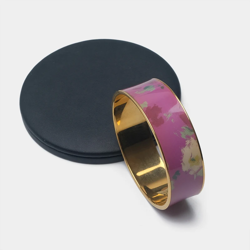 Модный дизайнерский браслет с узором в виде цветов и масляной живописи бутик amorita