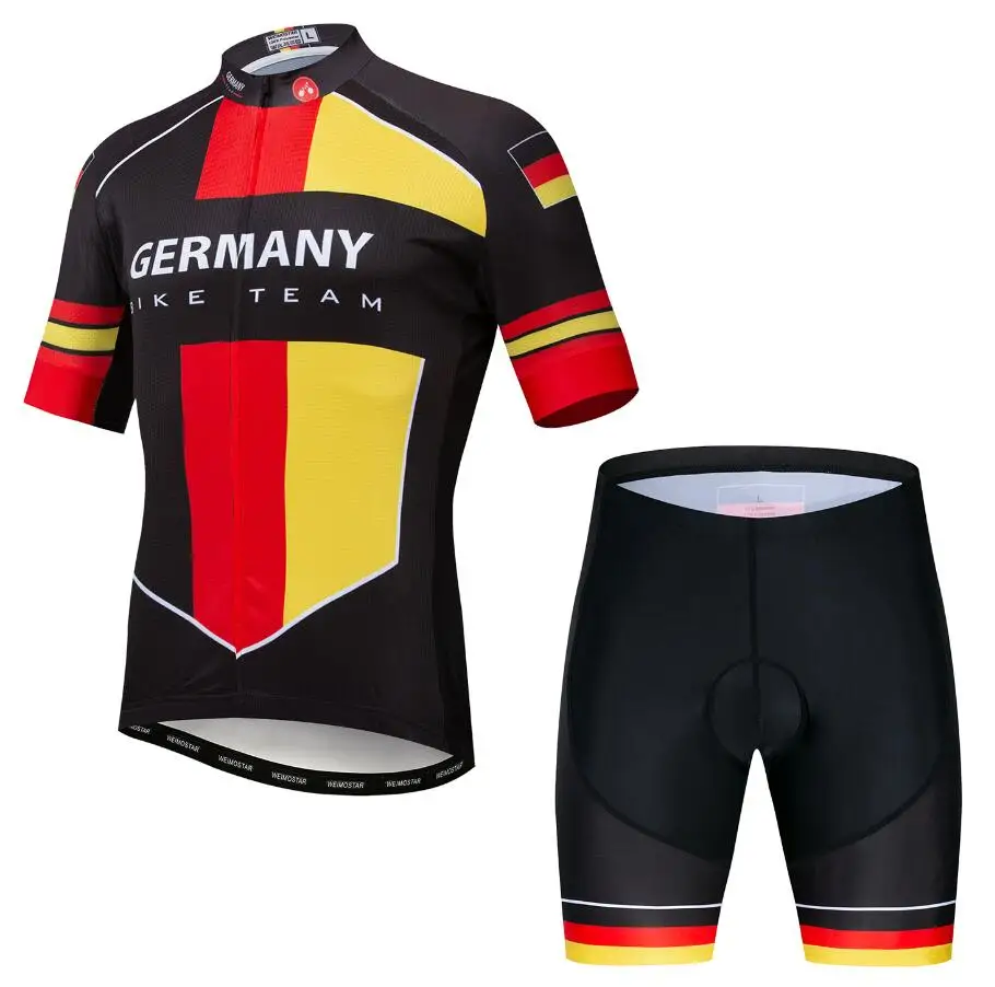 7 Germany Для мужчин Велоспорт Джерси с коротким рукавом MTB велосипед гель шорты германия Польша Бразилия испанско-португальский Майо Ciclismo - Цвет: 7 Germany