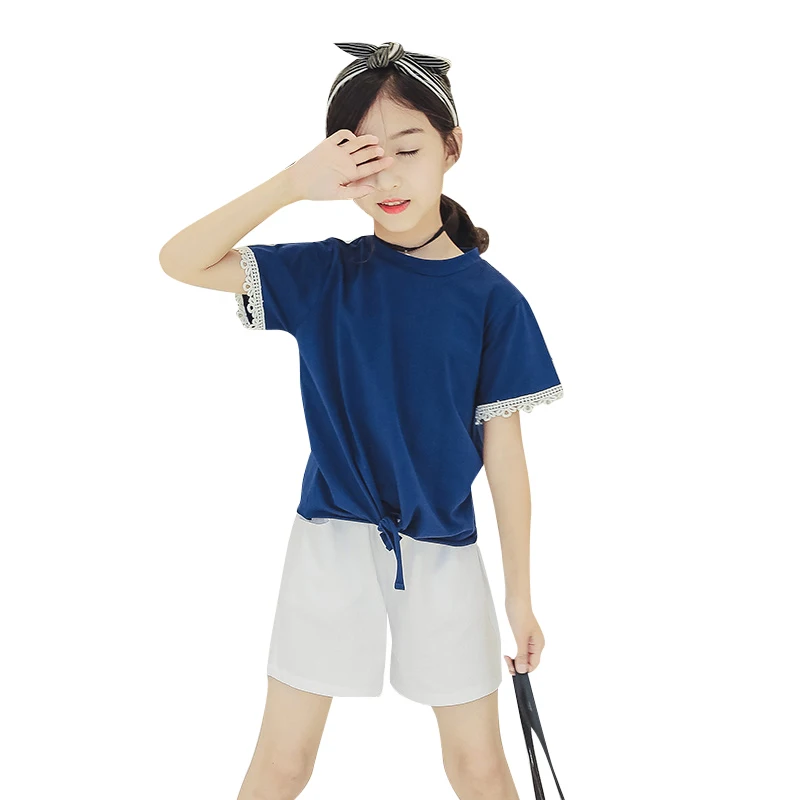 Baby Girls Outfit Birthday Boutique Clothing Set 2019 Toddler Girl Clothes Summer T Shirts + Shorts 2pc Tracksuit 7 10 12 |