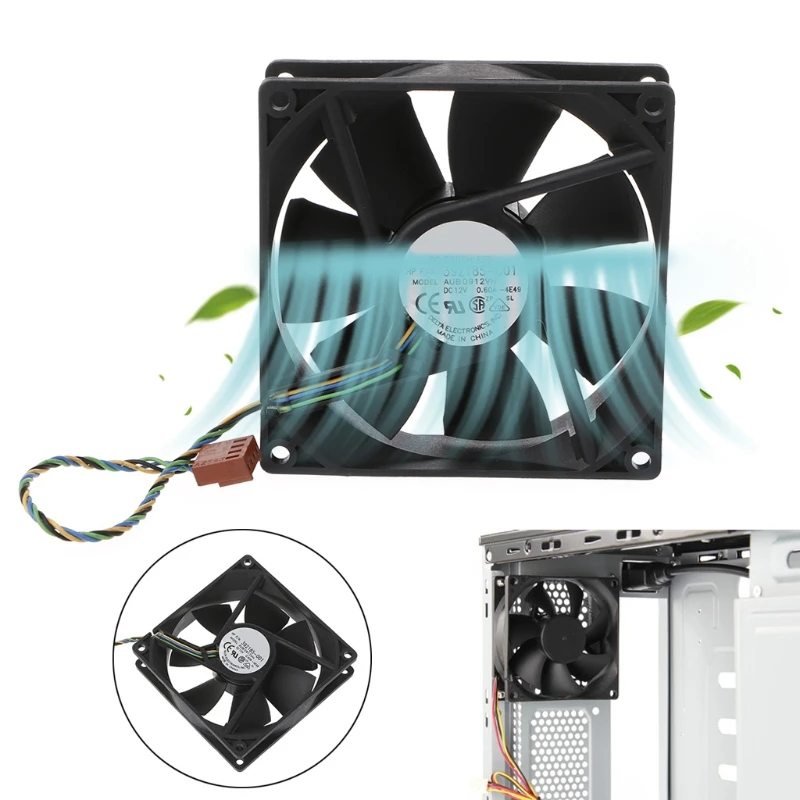 

90*90*25mm 9025 DC 12V 0.6A 4-Pin PWM Computer Cooling Fan For Delta AUB0912VH