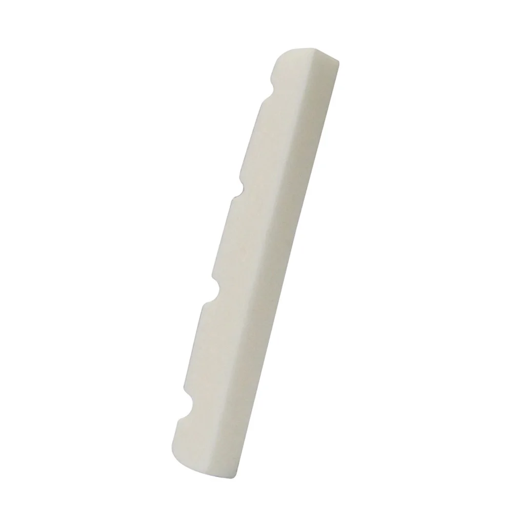 

XFDZ Pre-slotted Flat Bottom Bone Bass Nut for 4 String Precision Bass Jazz Bass, 38x3.5x5/4.5mm