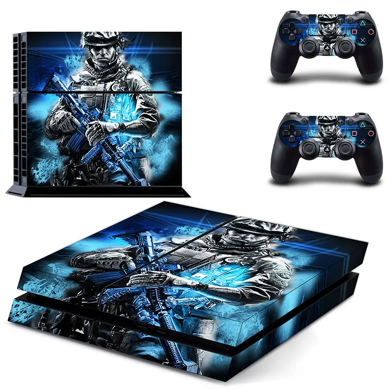 Наклейка на кожу для консоли Sony Playstation 4 и 2 контроллера наклейка PS4|Наклейки| |