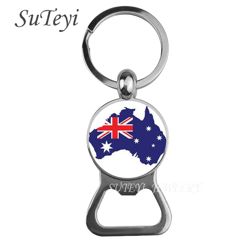 Модная открывалка для пивных бутылок посеребренные брелоки в виде нации Океании