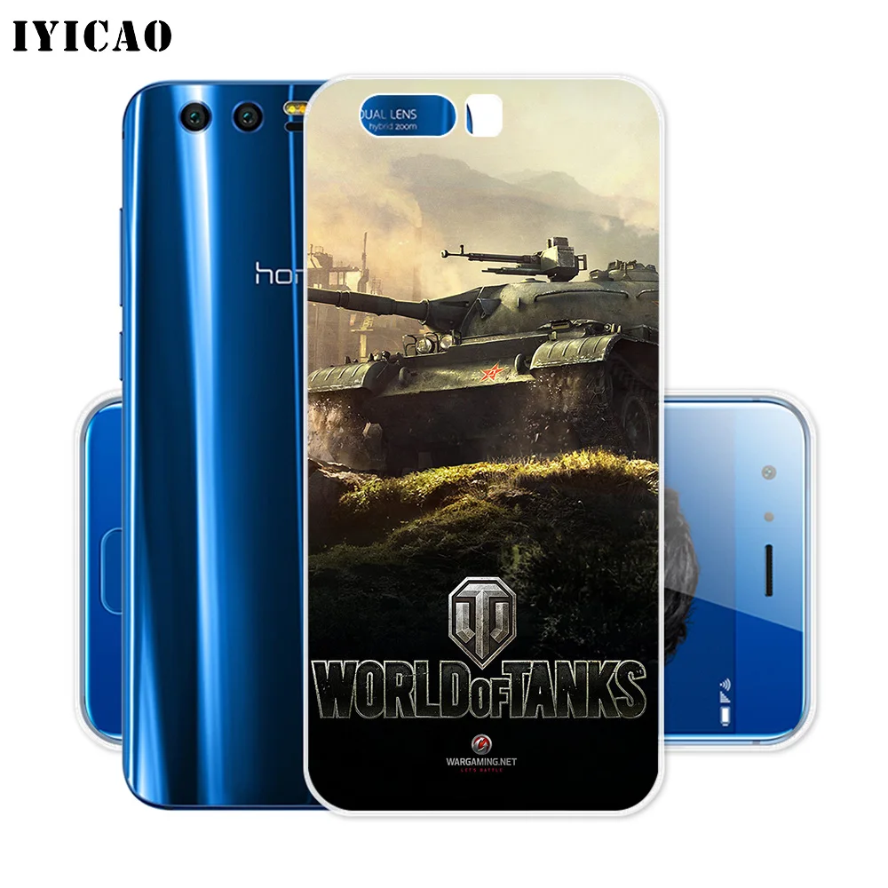Мягкий силиконовый чехол IYICAO World of Tanks для Huawei Y9 Y7 Y6 Prime 2018 Honor 8C 8X 8 9 10 Lite 7X 7C 6A 7A Pro