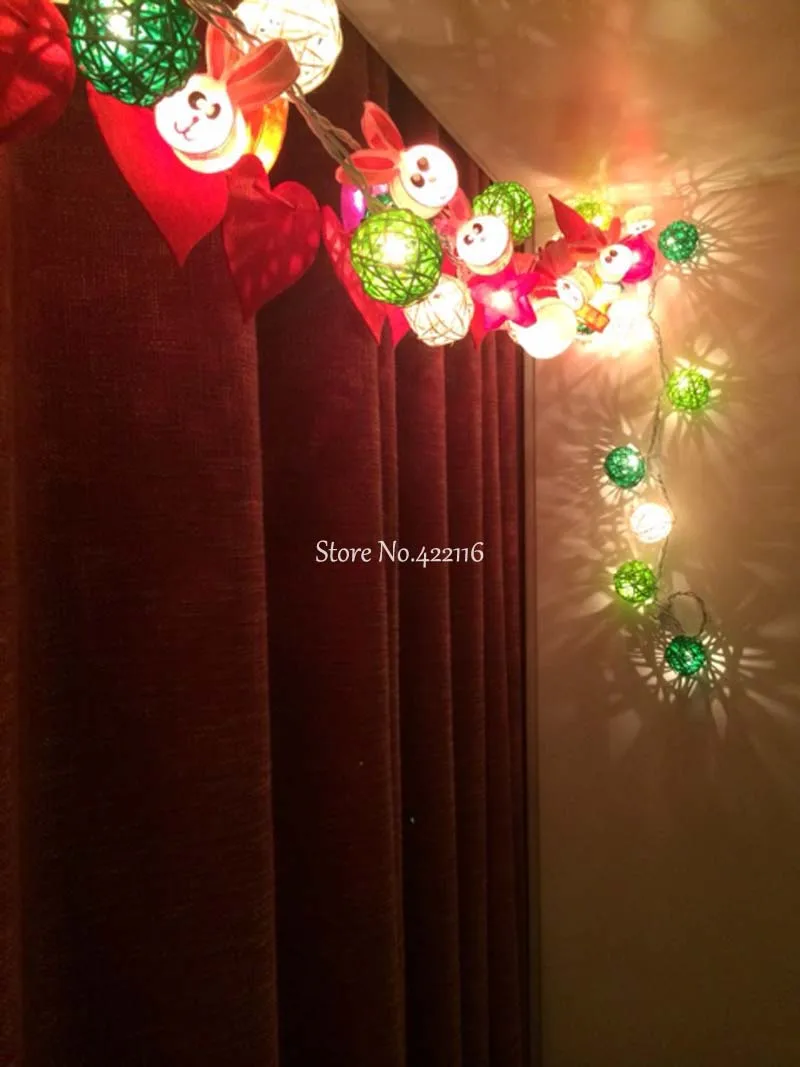 Светодиодная лента из ротанга с 38 шариками 10 м | Лампы и освещение