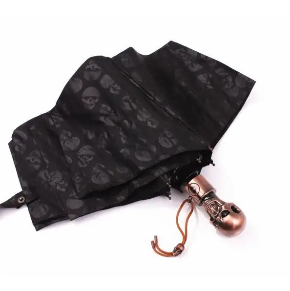 Горячая Распродажа Уникальный креативный Зонт с черепом анти УФ Солнечный
