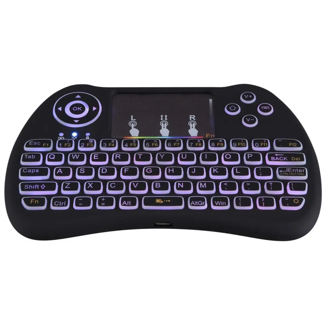 92 Keys 2.4GHz Backlit Wireless Touchpad Keyboard Mouse For PC/Television H9 keys wireless with Touchpad. | Компьютеры и офис