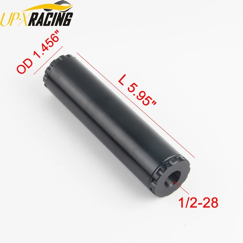 1-2-28 black 1/2-28 5/8-24 алюминиевый топливный фильтр для NAPA 4003 WIX 24003 OD 1,45" L 5,95" QT4003 - Цвет: 1-2-28 black