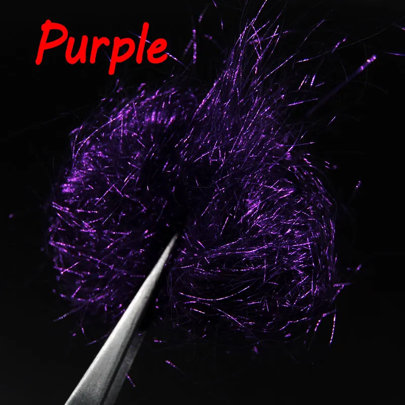purple color Bimoo 2 сумки X 2 г/сумка ультра тонкий мух завязывание льда Dub для Nymph Scud креветки тела Дубляж мух Связывание материал - Цвет: purple color
